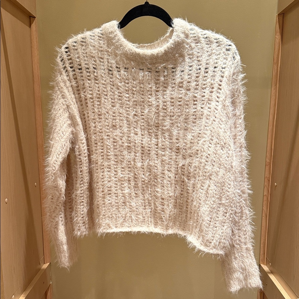 Universal Thread Fuzzy Cream Sweater
